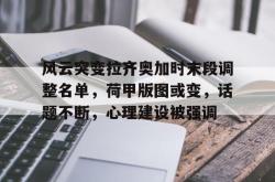 九游网页版-风云突变拉齐奥加时末段调整名单，荷甲版图或变，话题不断，心理建设被强调-九游网页版